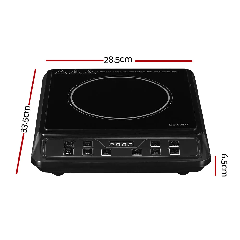 10-Level Single Burner Induction Cooktop, Portable - Devanti