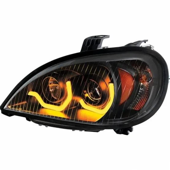 1996  Freightliner Columbia "Blackout" Projection Headlight with Dual Function Light Bar