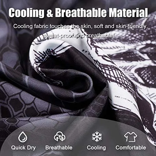 3D Skull Print Face Bandana Neck Gaiter for Men Women, Sun UV Wind Dust Protection Half Mask Magic Scarf, Reusable Washable Cloth Fabric Balaclava Headwear for Motorcycle, Hiking, Halloween-6