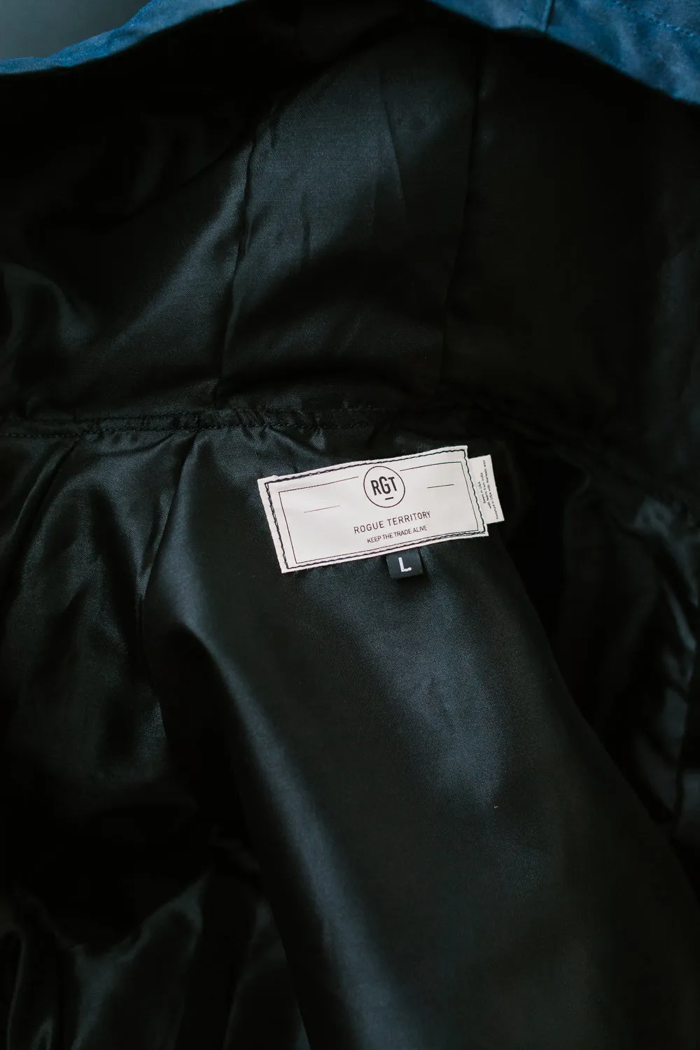 8.25oz Hooded Ridgeline Jacket - Waxed Navy