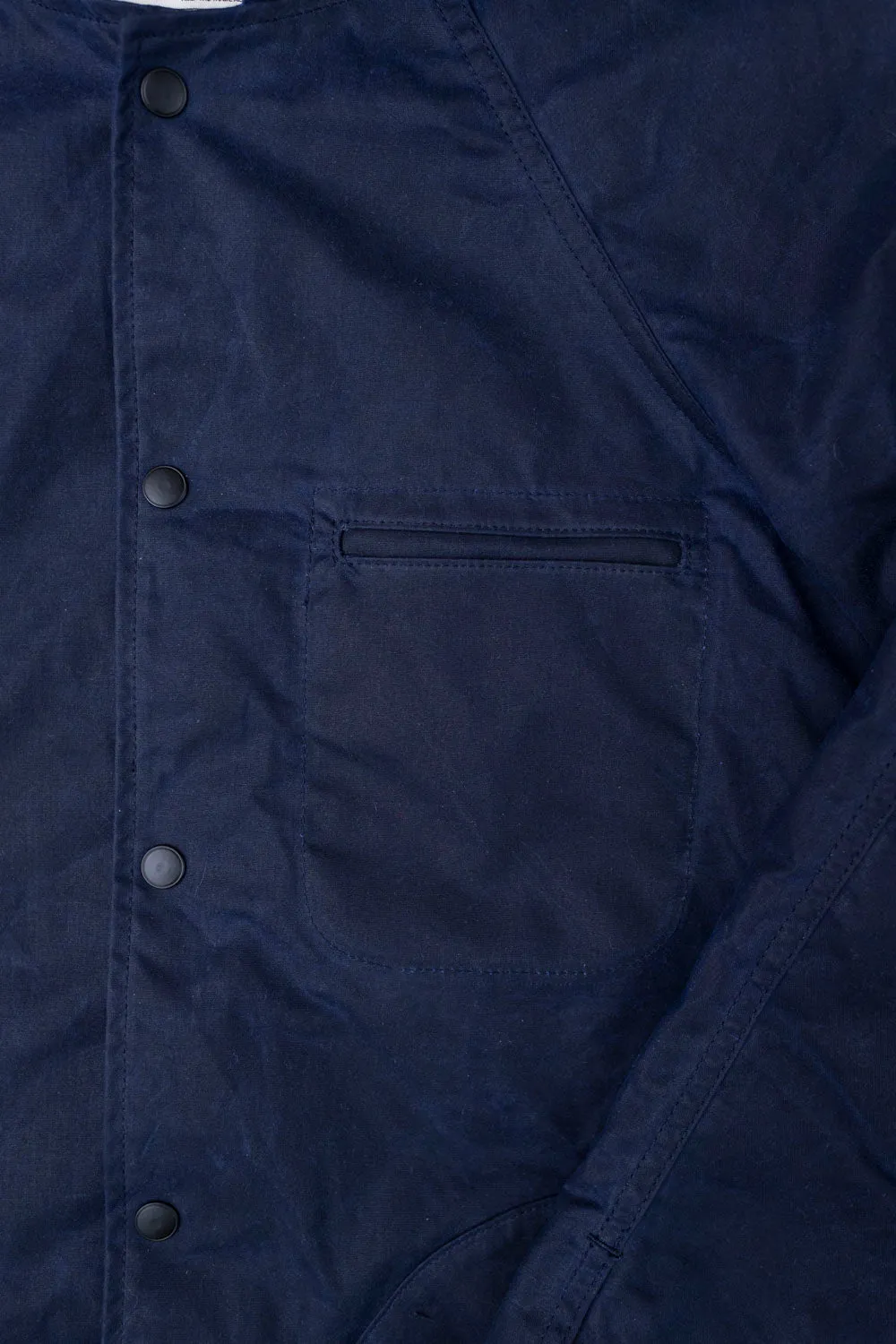 8.25oz Hooded Ridgeline Jacket - Waxed Navy