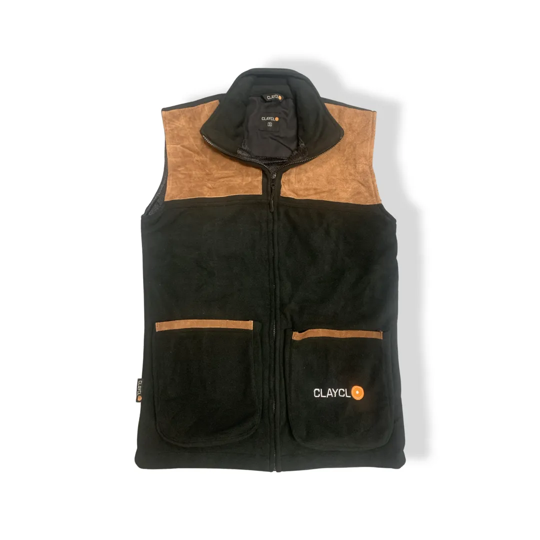 Clayclo Polar Fleece Gilets Black Small