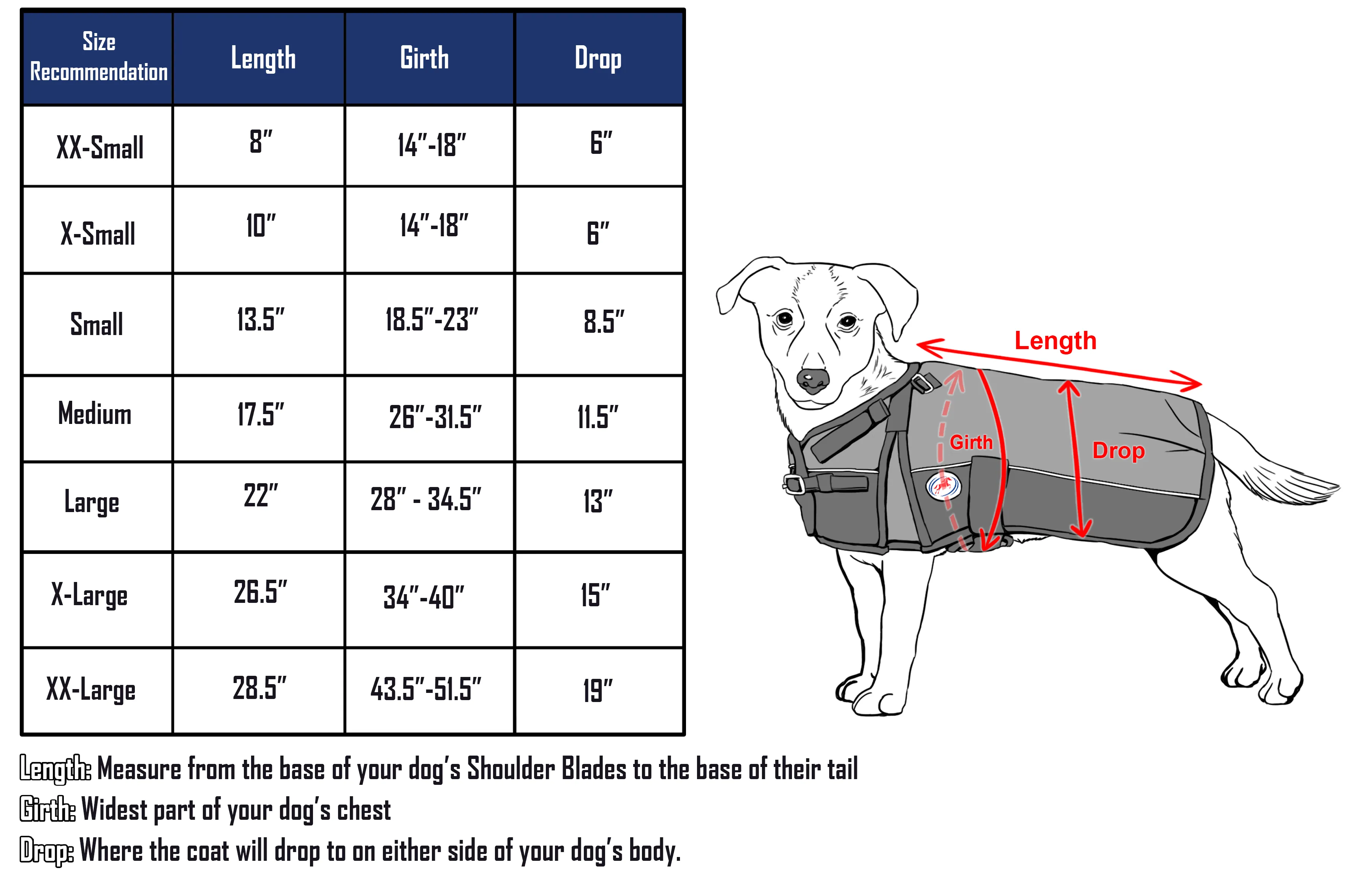 Derby Originals Adjust-to-Fit Horse-Tough Reflective 600D Waterproof Ripstop Nylon Winter Dog Coat 150g Polyfil with One Year Warranty