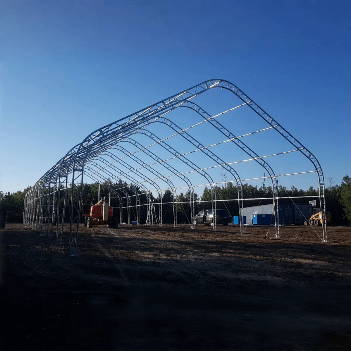 Double Truss Storage Shelter W30'xL40'xH20'