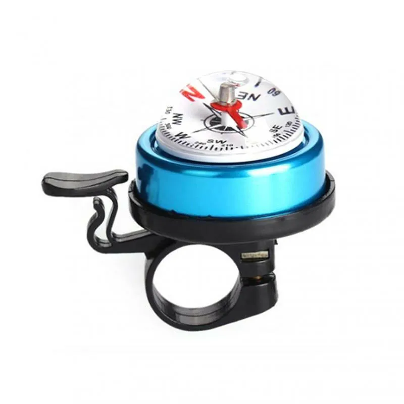 KMT Bicycle Bell Mountain Bike Car Aluminum Alloy Compass Bell Horn Car Bell Bicycle Bell With Compass For Bicycle Handlebar