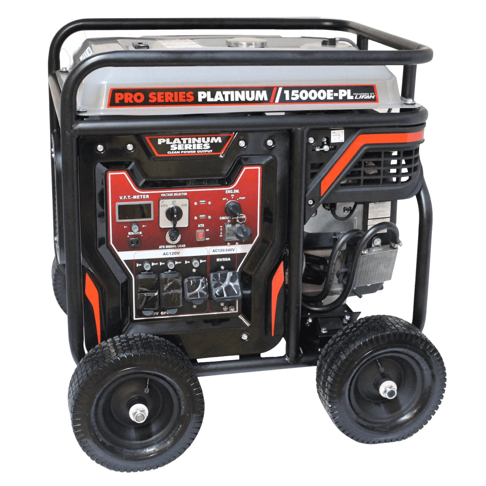 Lifan 14000W/15000W Gas Low THD Electric Start Generator New LF15000-EPL