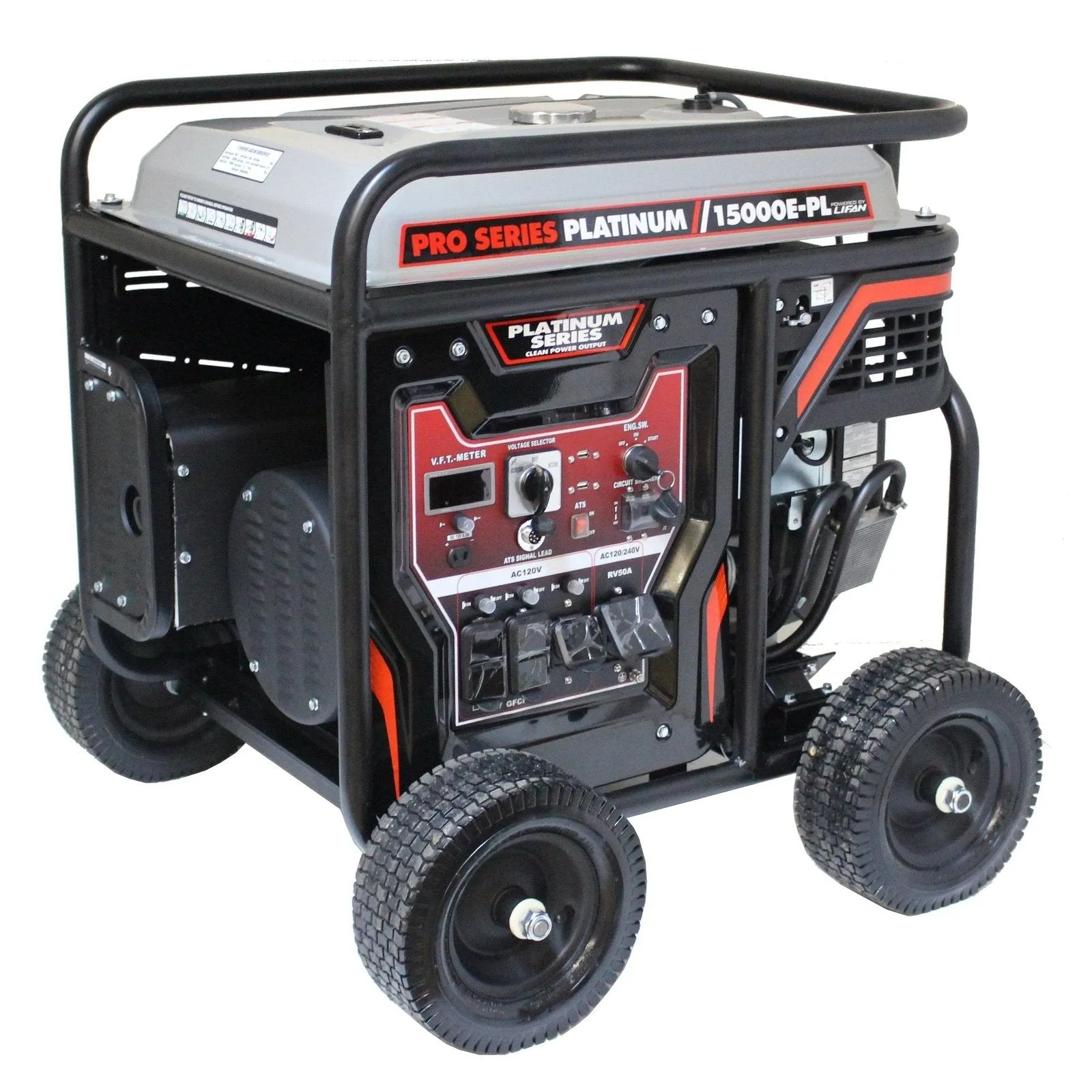 Lifan 14000W/15000W Gas Low THD Electric Start Generator New LF15000-EPL