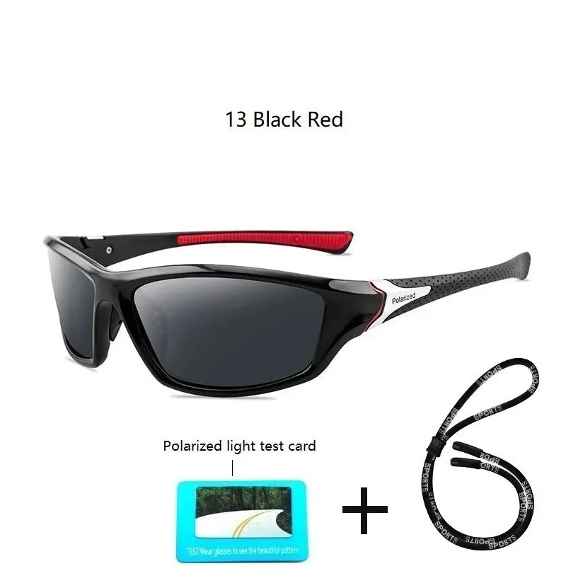 Luxury Polarized Sport Sunglasses With Chain For Men Women Fishing Hiking Anti-glare Sun Glasses Brand Designer Eyewear UV400