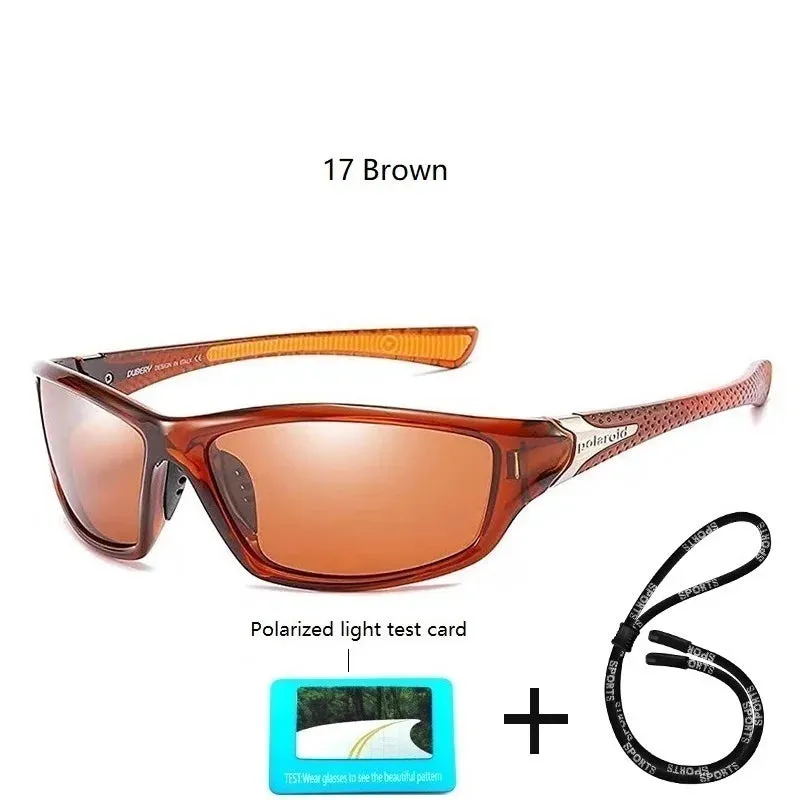 Luxury Polarized Sport Sunglasses With Chain For Men Women Fishing Hiking Anti-glare Sun Glasses Brand Designer Eyewear UV400