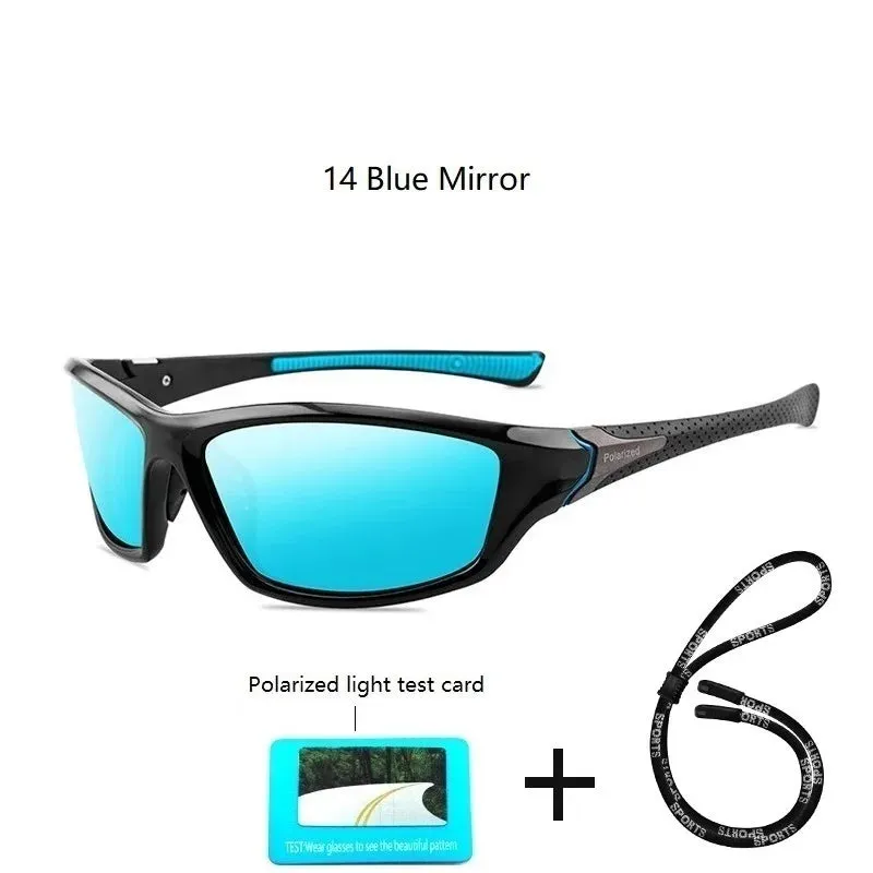 Luxury Polarized Sport Sunglasses With Chain For Men Women Fishing Hiking Anti-glare Sun Glasses Brand Designer Eyewear UV400