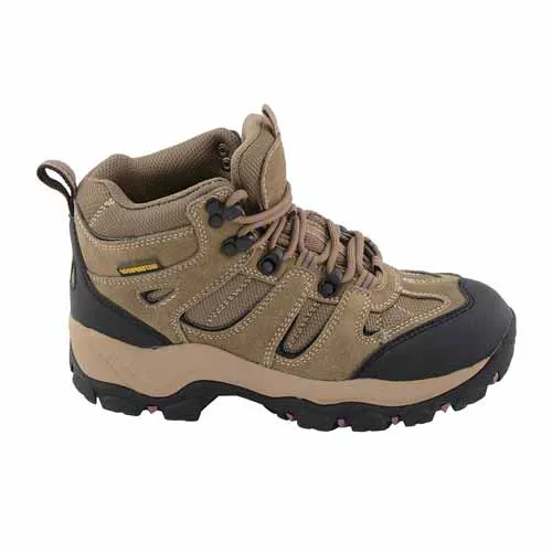 Milwaukee Leather MBL9496 Women's Brown Leather Lace-Up Waterproof Outdoor Hiking Boots Shoes