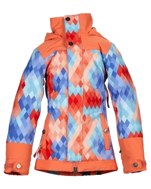 Nikita Girls Magnolia Jacket - Dimension/Coral