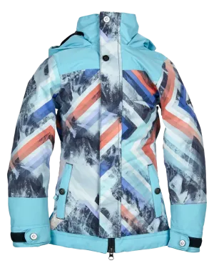 Nikita Girls Magnolia Jacket - Geo Storm/Caribean