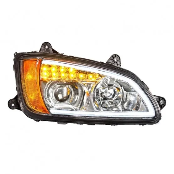 Projection Headlight with LED Turn Signal & Position Light for 2008  Kenworth T660