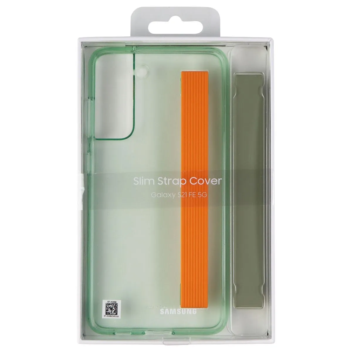 Samsung Slim Strap Cover Case for Galaxy S21 FE (5G) - Clear/Green/Olive/Orange