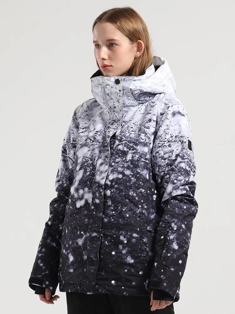 Water Drops Colorful Women's Snowboard Ski Jackets