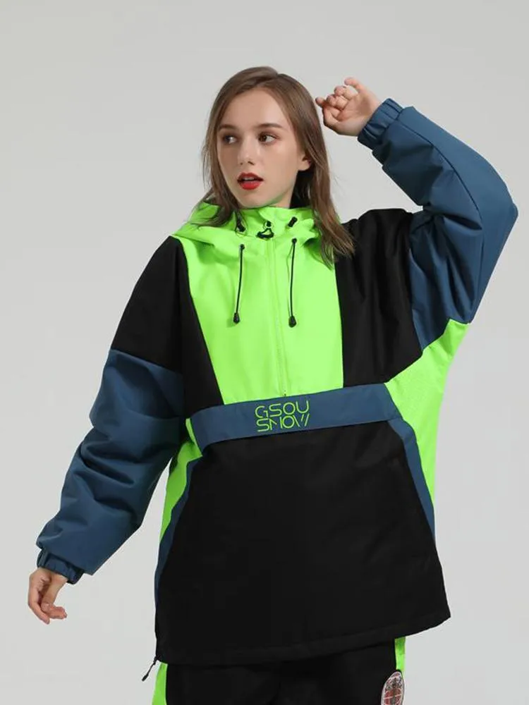 Women's Gsou Snow Unisex Reflective Freestyle Mountain Discover Snow Jacket